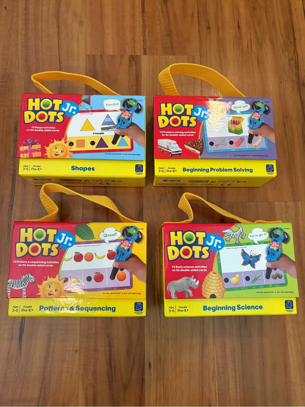 Hot Dots Jr. Pre-K Activity Cards - Set of 4